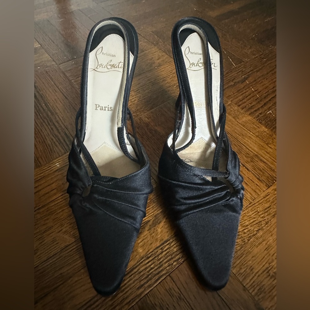 Christian Louboutin Black Heels with Elegant Design